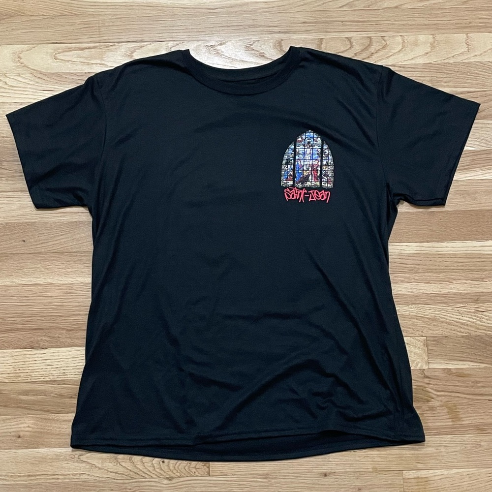 Jesus Black T-Shirt Saint Jean Montmartre Church size Large